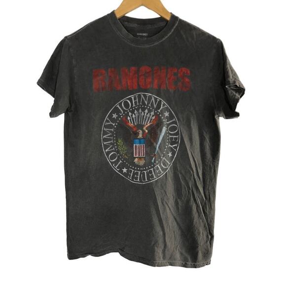 Ramones T-Shirt Graphic Print 100% Cotton Crew Neck Short Sleeve Tee Top Gray XS - Picture 2 of 5